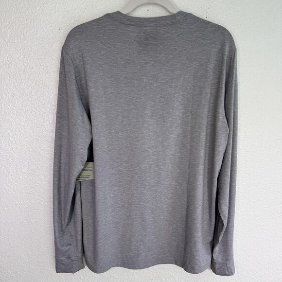 REI Active Pursuits Shirt Mens Medium Long Sleeve UPF 50 Thumbholes Gray NEW - Picture 2 of 12